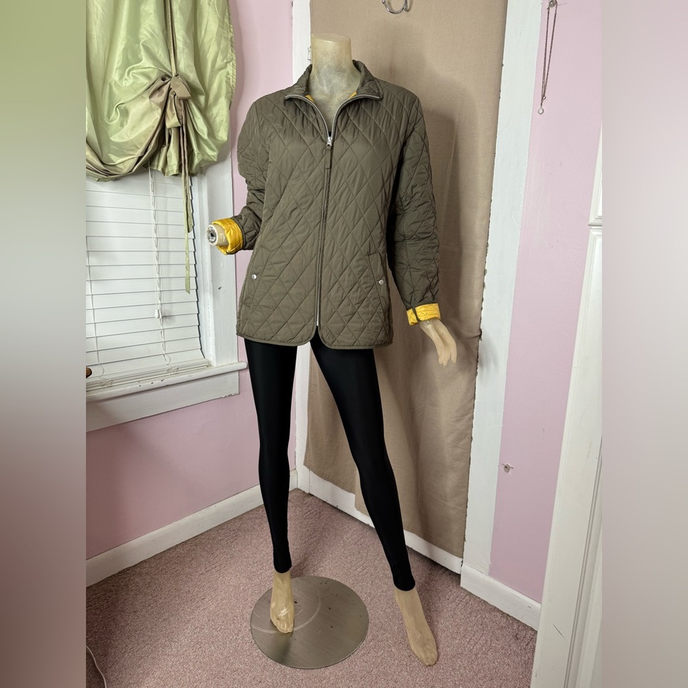 Lands' End Quilted Zip Jacket